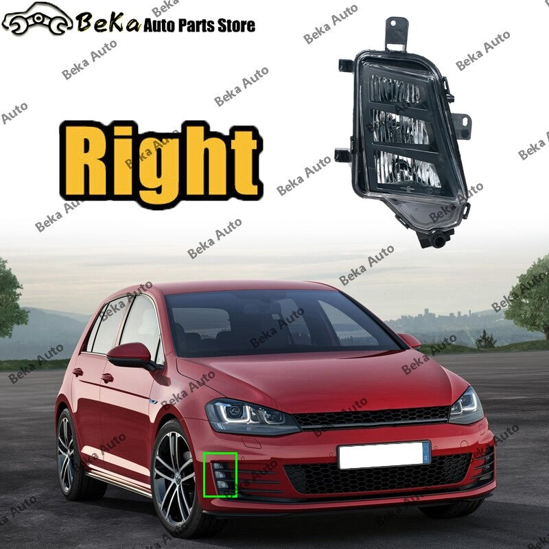 Right-hand drive compatible with for Volkswagen MK7.5 GTI GTD 2017 2018 2019 DRL LED front bumper fog lights