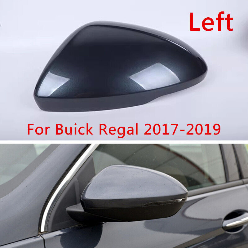 Gray Left Side Rearview Door Mirror Cover Shell Cap for Buick Regal 2017-2019