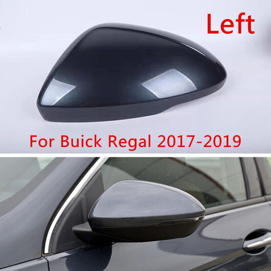 Gray Left Side Rearview Door Mirror Cover Shell Cap for Buick Regal 2017-2019