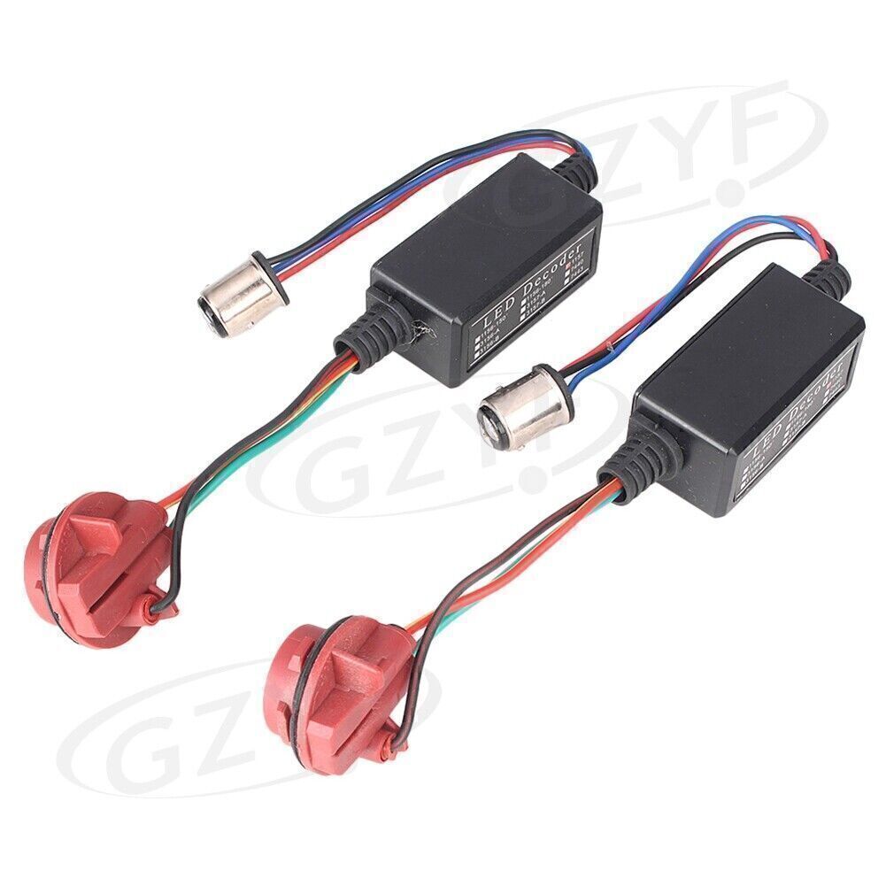 2x Warning Canbus 1157 LED Decoder Light Bulb Error Free Load Resistor Socket
