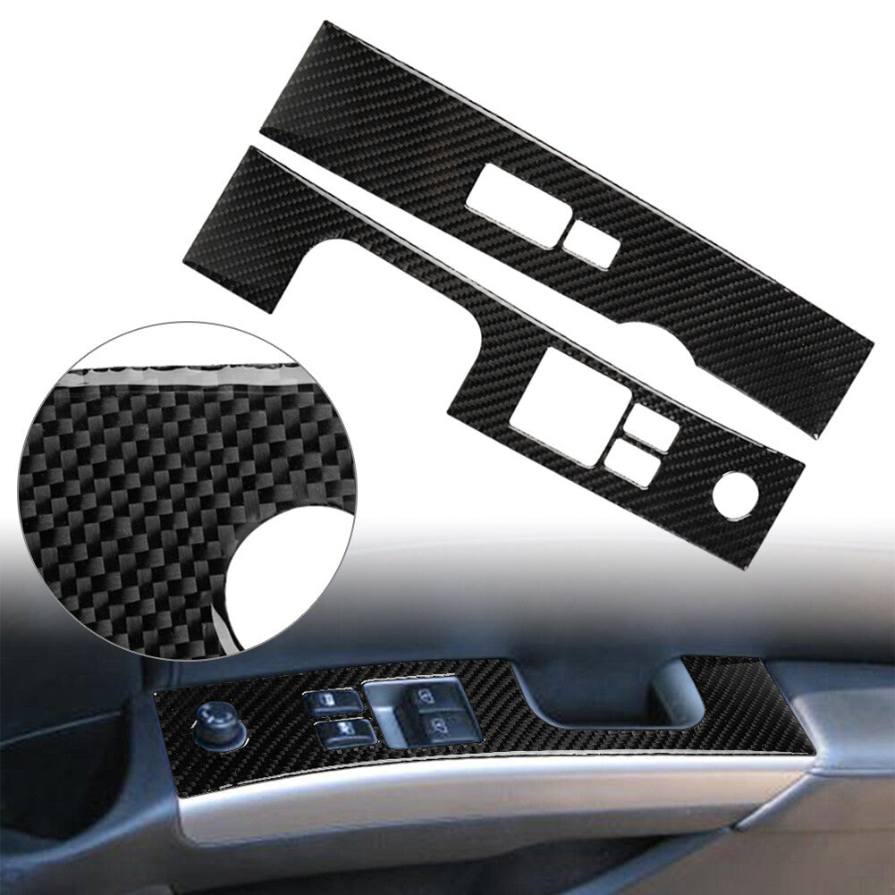 for Nissan 350Z 06-09 Carbon Fiber Inner Window Lift Switch Panel Cover Trim