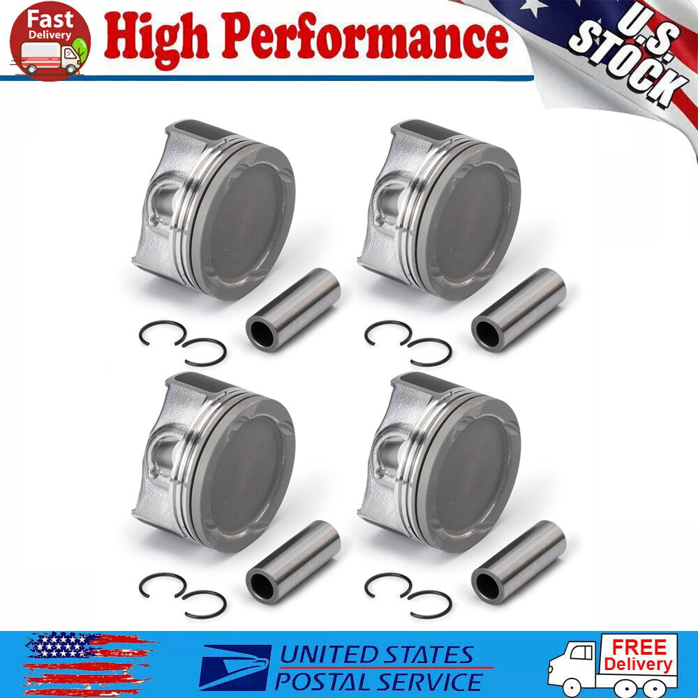 4-Piece Piston and Ring Kit for Chevrolet for Cruze Sonic Trax Encore 2011-2021 1.4L ( )