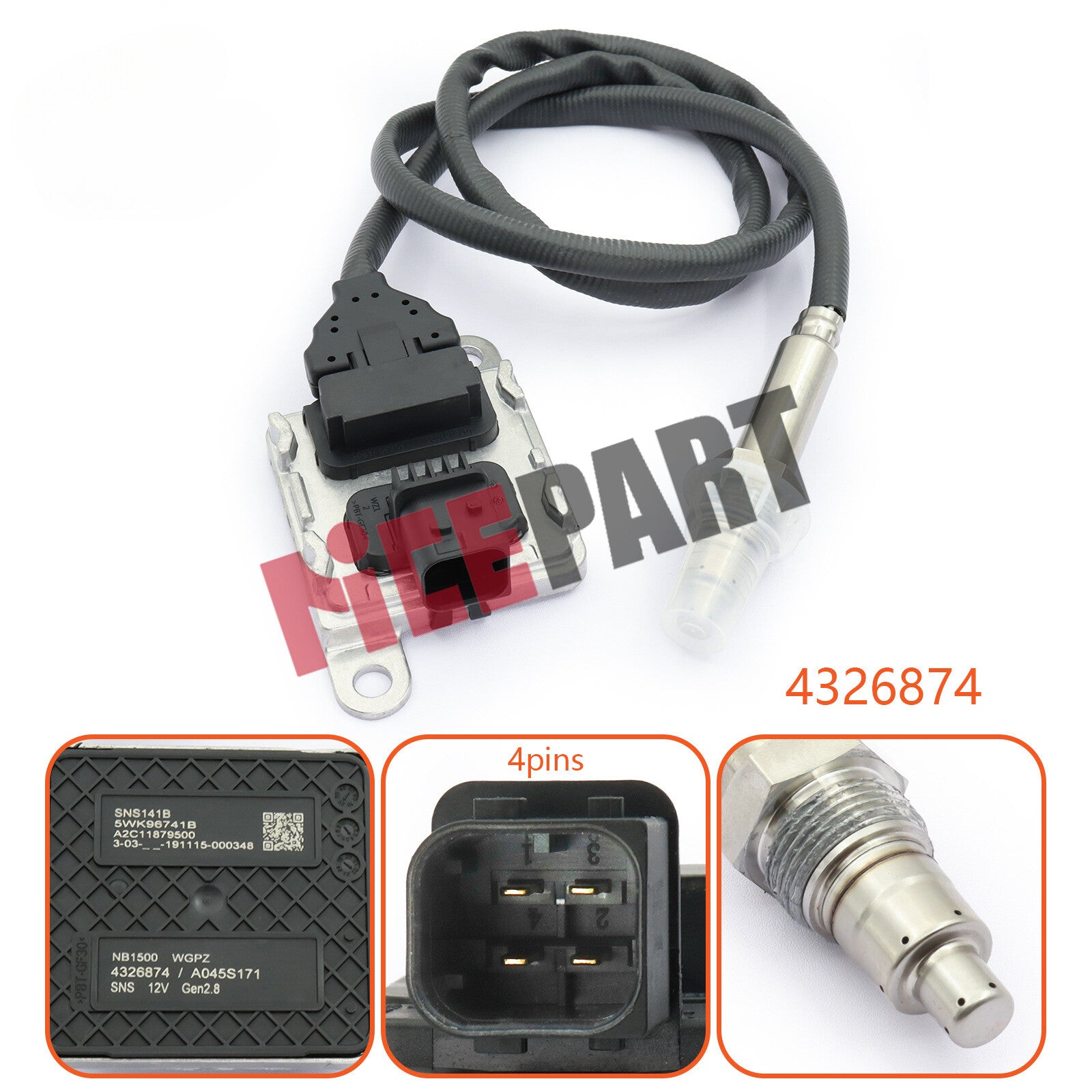 4326874 28729846 4326874RX 5WK96741B Nitrogen Oxide Sensor compatible