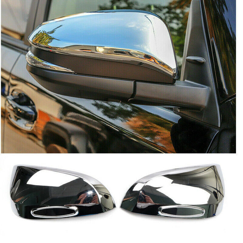 for Toyota 4Runner 2014-2022 Chrome Side Door Rearview Mirror Wing Cover Trims