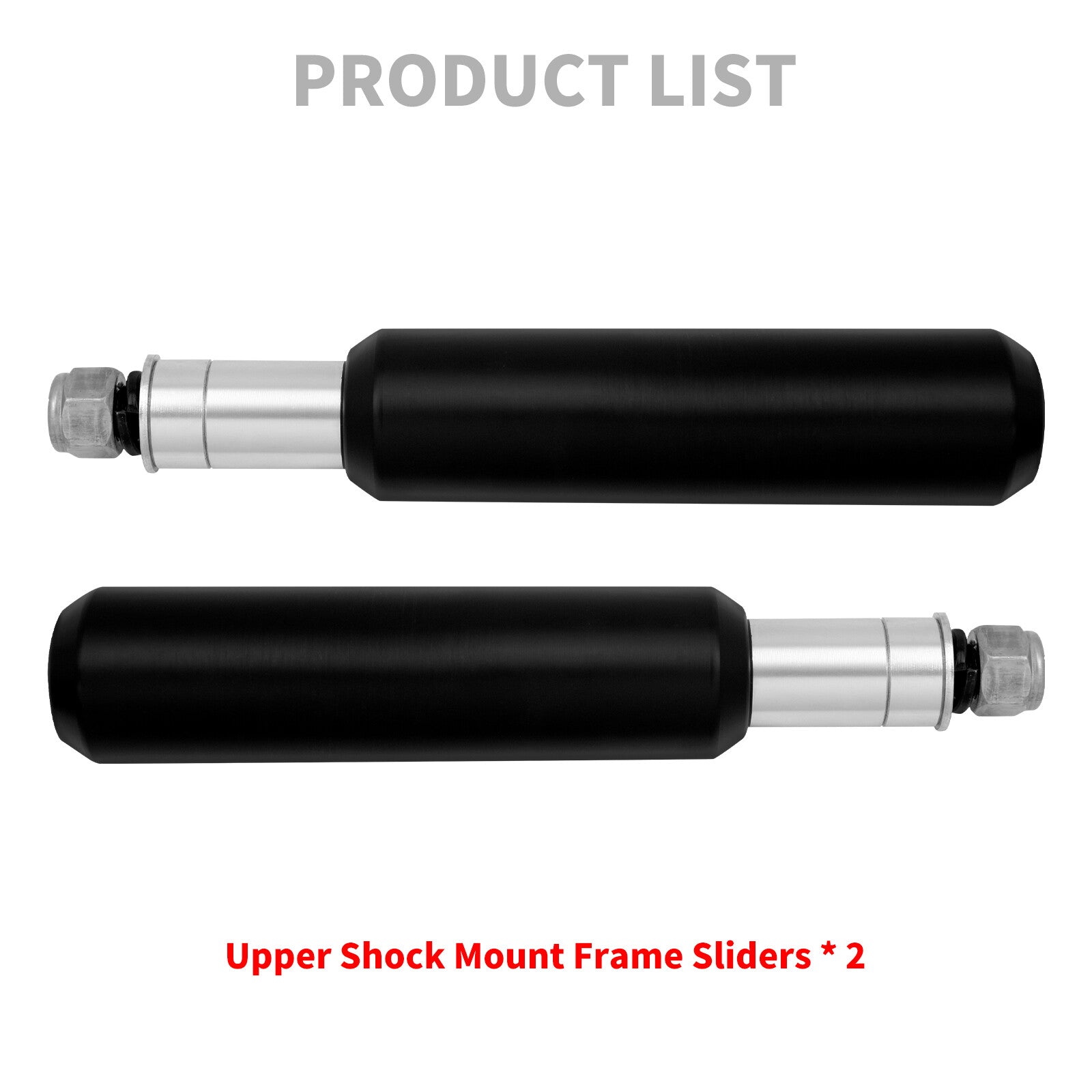 6 Upper Shock Mount Frame Sliders for Harley Sportster 883 1200 48 72 2004-2022