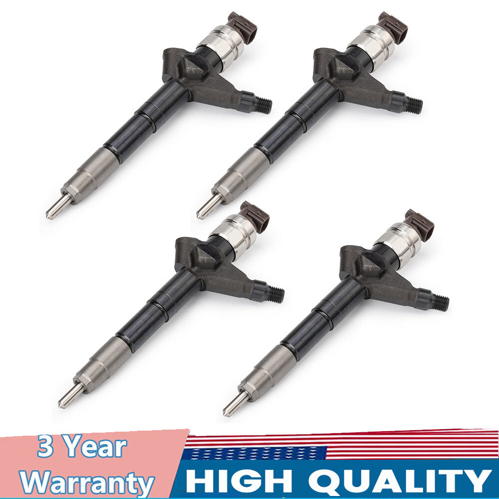 4-pack fuel injectors 095000-6250 16600-EB70A, suitable for Nissan YD25DDTI, Navara D22, D40