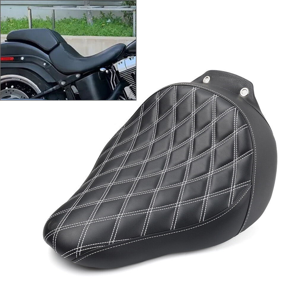 Motorcycle Driver Solo for Seat Saddle for Harley Fat Boy FLSTF 2007-2017