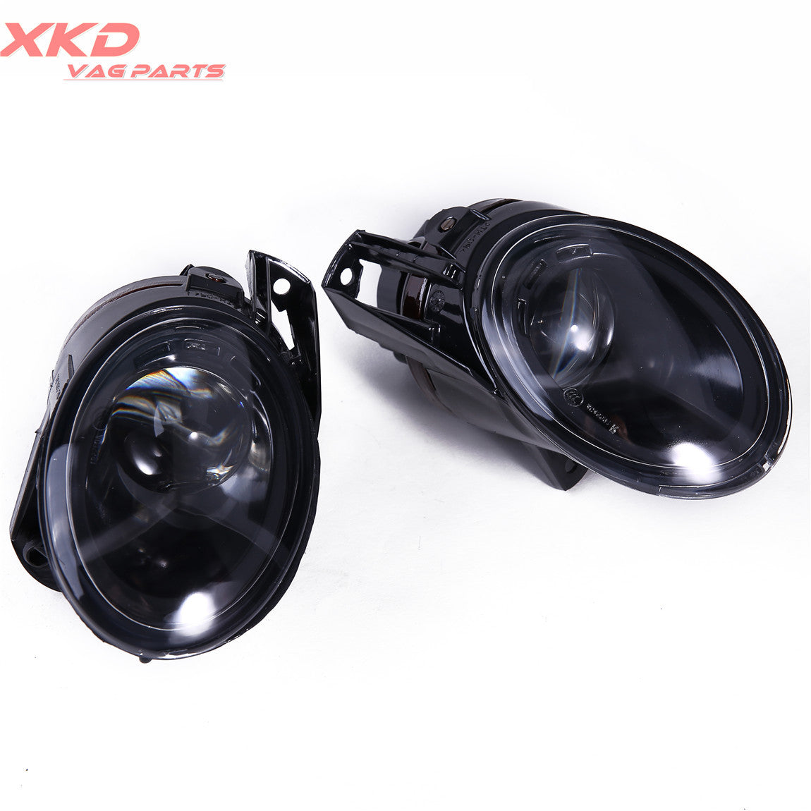 Pair Of Front Clean Lens Convex Fog Lights Fog Lamps for VW for Passat B6 3C 06-11