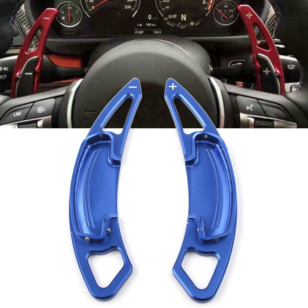 Car Aluminum Blue DSG Paddle Shifters Extensions Trim for Honda Accord 2013-2019