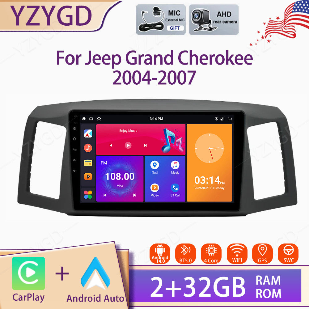 for Jeep for Grand Cherokee 2004-2007 GPS Navi Android Carplay Car Radio WIFI Screen