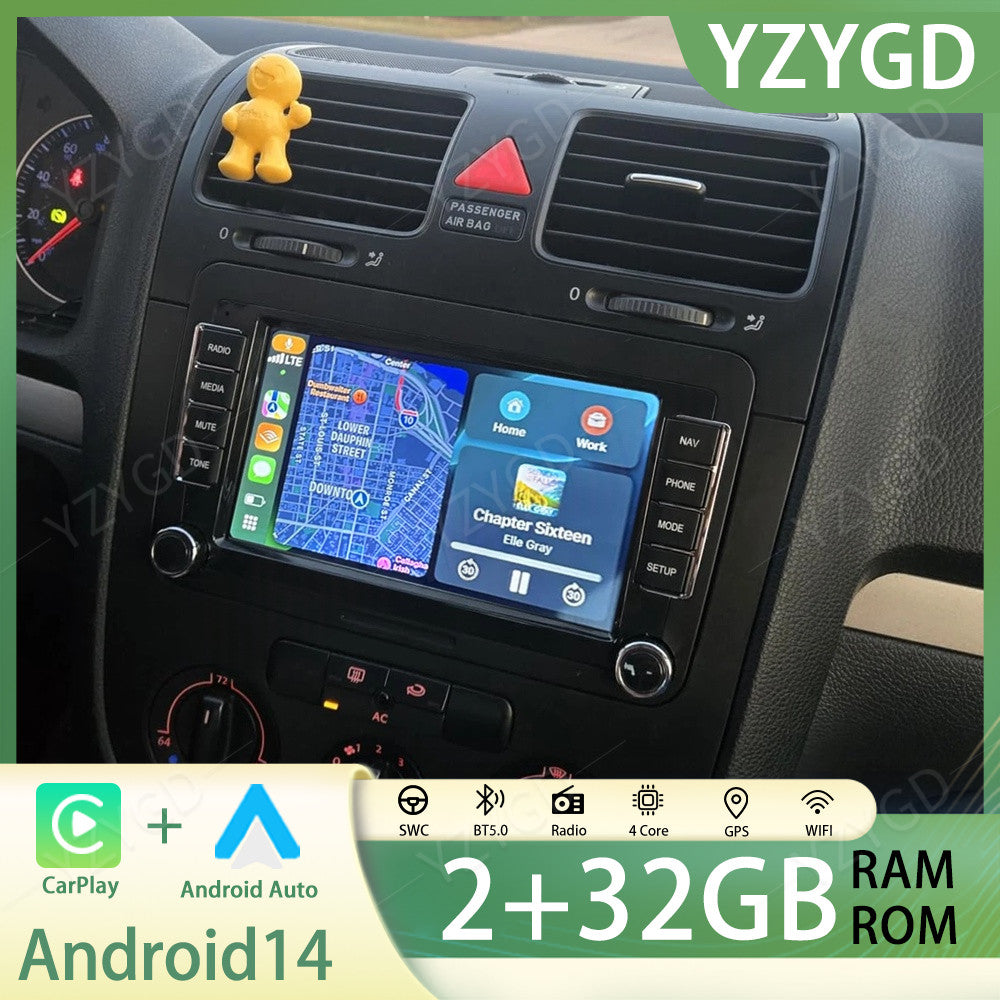 for VW for Volkswagen for Jetta for Passat 7 Android 14 Car Stereo Radio GPS Apple Carplay