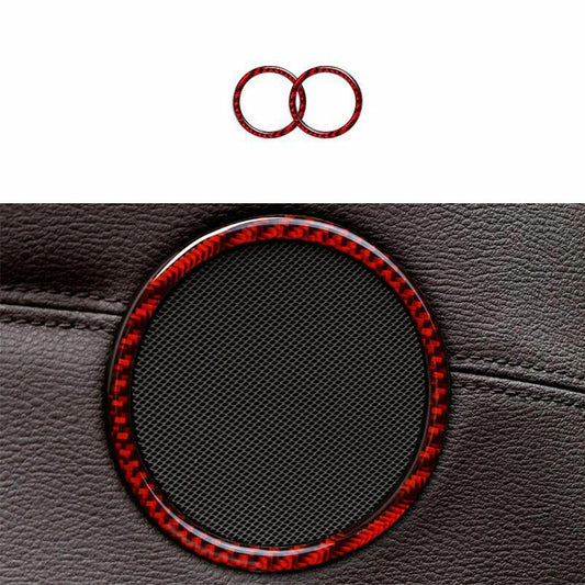 Carbon Fiber Red Interior Cover Trim for BMW 3 Series E90 E92 E93 2005-2012