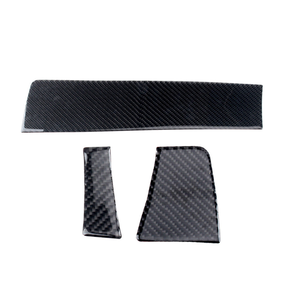 3Pcs Carbon Fiber Interior Dashboard Cover Trim for Porsche Macan 2019-2020