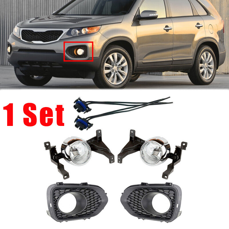 1Set Front Bumper Fog Light Lamp Cover Connector for KIA Sorento 2010 2011-2012