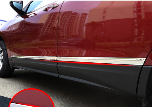 for Chevrolet Equinox 2018-22 Chrome Steel Body Side Moulding Cover Strip Trim4
