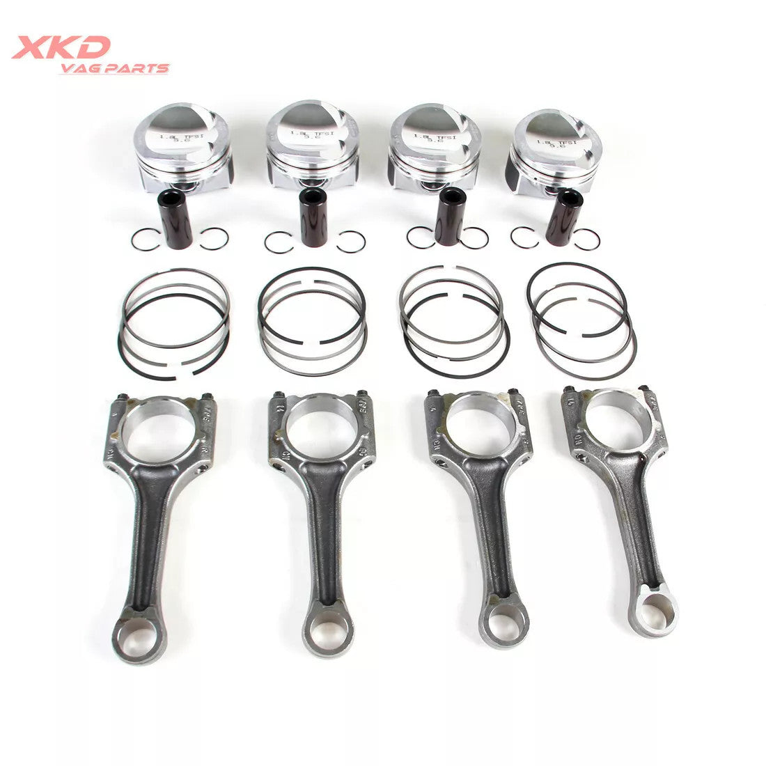 1.8T Piston Ring Assembly Con Rods 23MM Kit Fit for VW CC for Audi for A4 06H107065DF