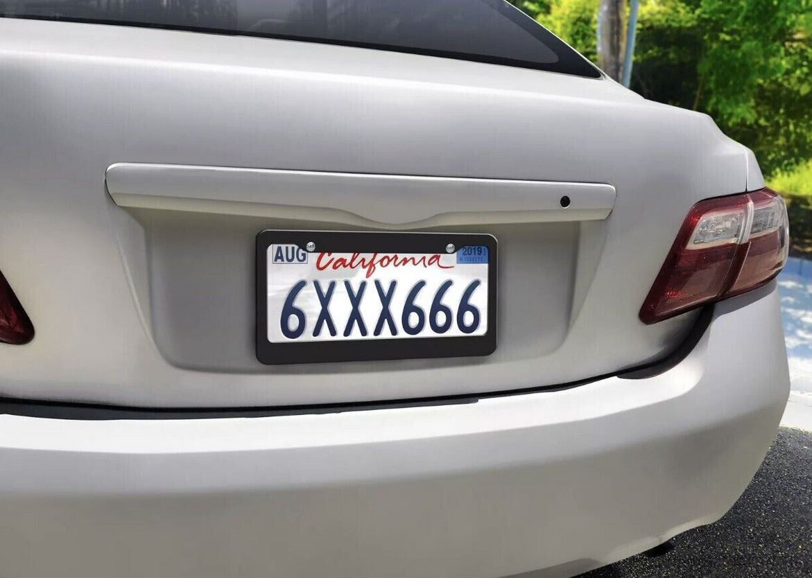 Car license plate cover, frame cover, trunk black plastic for Chevrolet