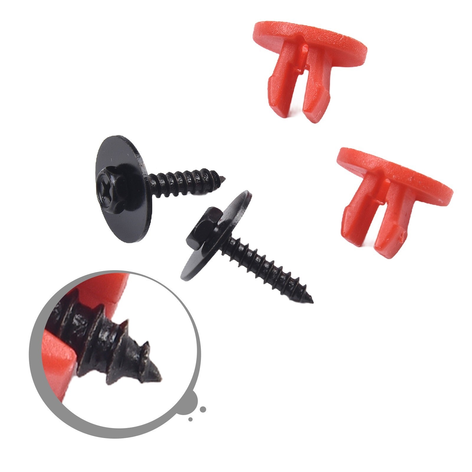Compatible Engine Splash Shield Screws Retainer Nut Set for Ford Vehicles