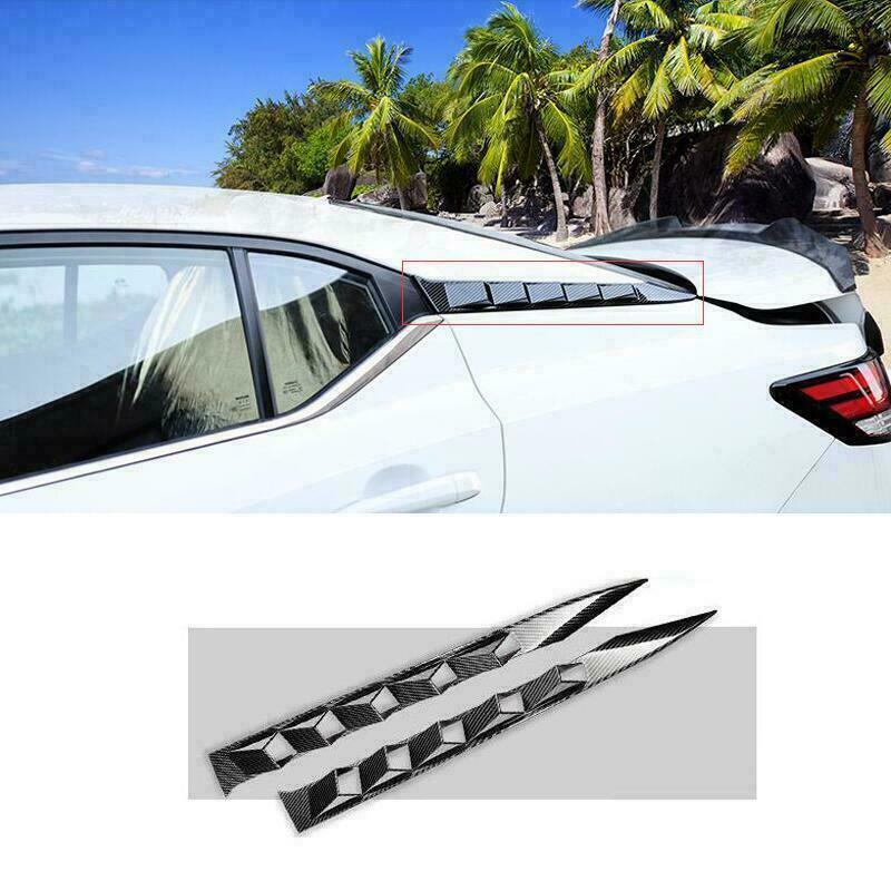 For 2020-2023 for Nissan Sentra Sylphy Carbon ABS Window D-Pillar Trim Strip Covers