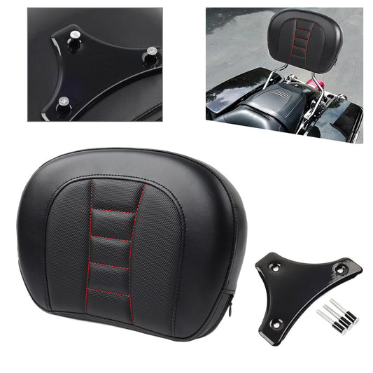 Passenger Sissy Bar Backrest Pad Bracket fit for Harley Touring Electra Street