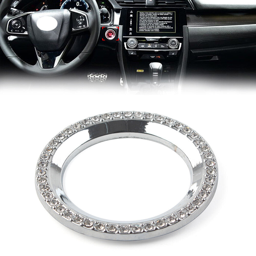 Start Engine Ignition Button Diamond Cover for Honda for Civic 10th Generation 16-21
