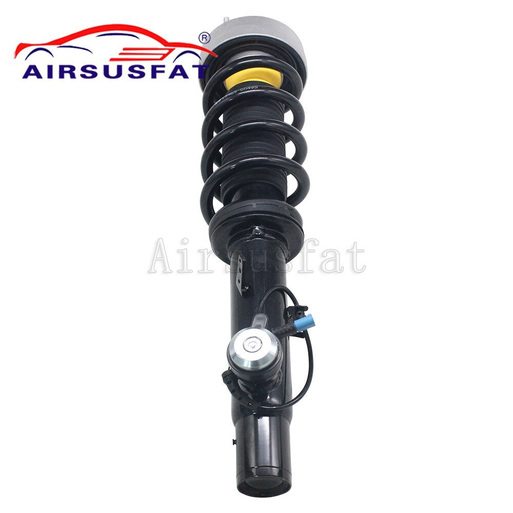 A pair of front shock absorber strut coil spring assemblies with EDC for BMW X5, F15, X6, and F16.
