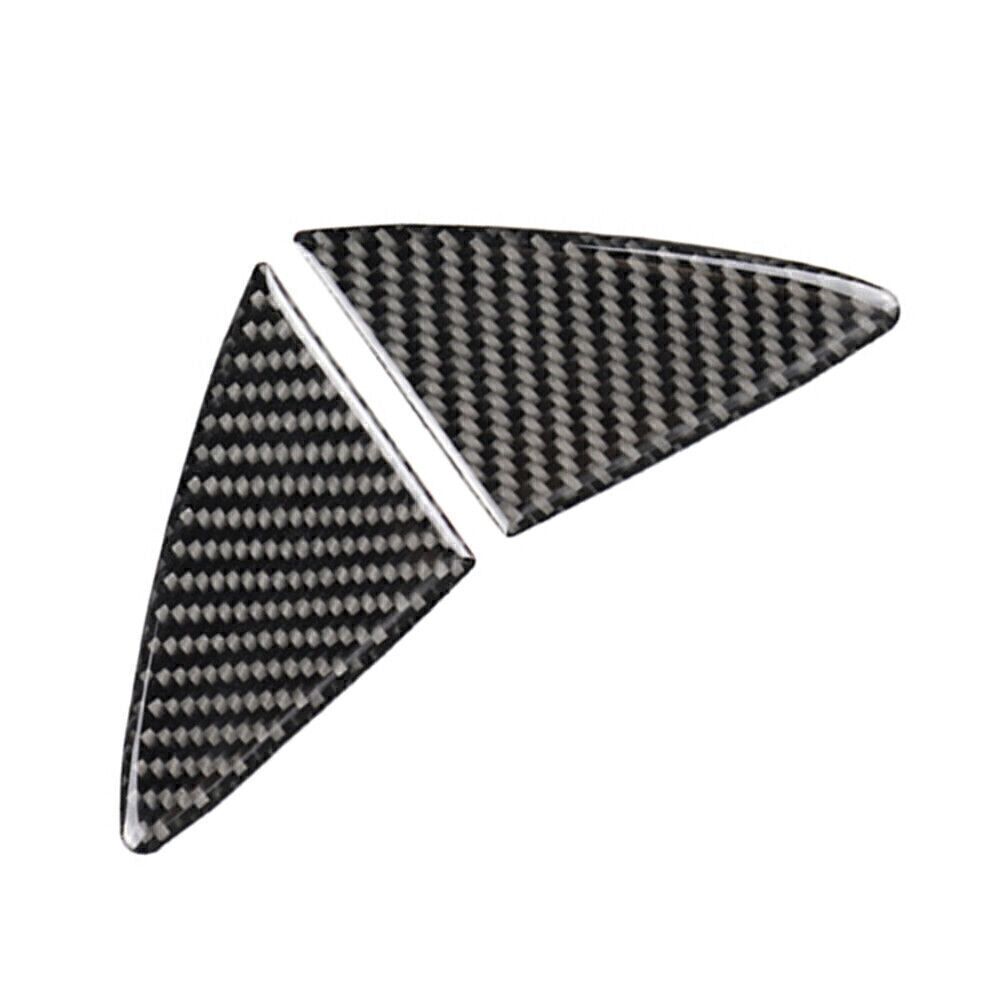 2pcs Carbon Fiber Front Grille Grill Cover Trim for Mazda 3 Axela 2014 2015 2016