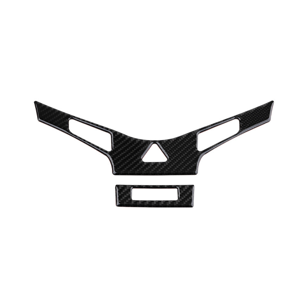 2Pcs Carbon Fiber Air Conditioner Panel Cover Trim for Chevrolet for Cruze 2009-2015