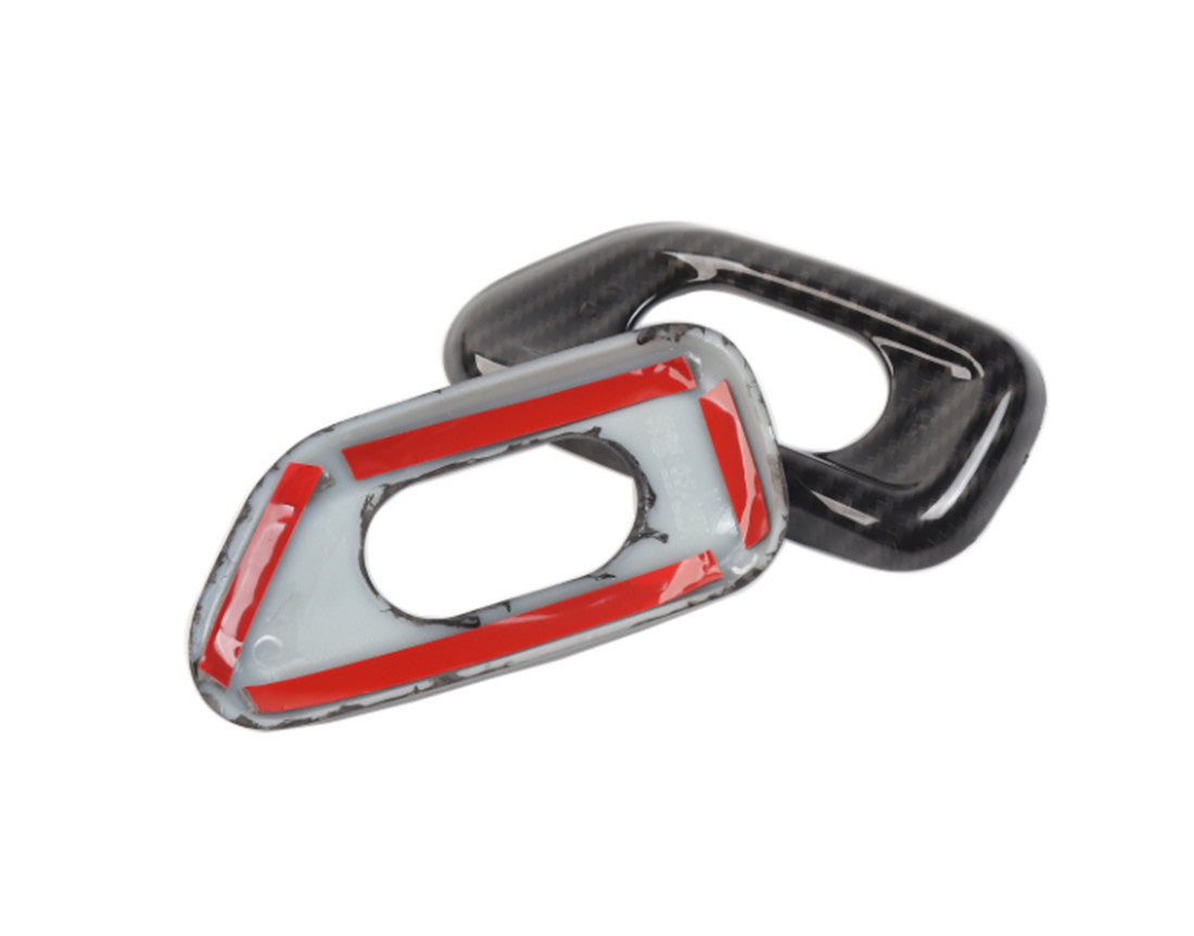for Jeep for Wrangler JK Door Handle Lock Switch Button Cover Trim Carbon Fiber 11+