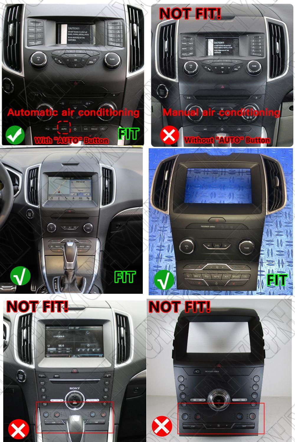 9.7 For 2015-22 for Ford Edge Carplay Android 12 Radio Stereo GPS Navigation 2+32GB
