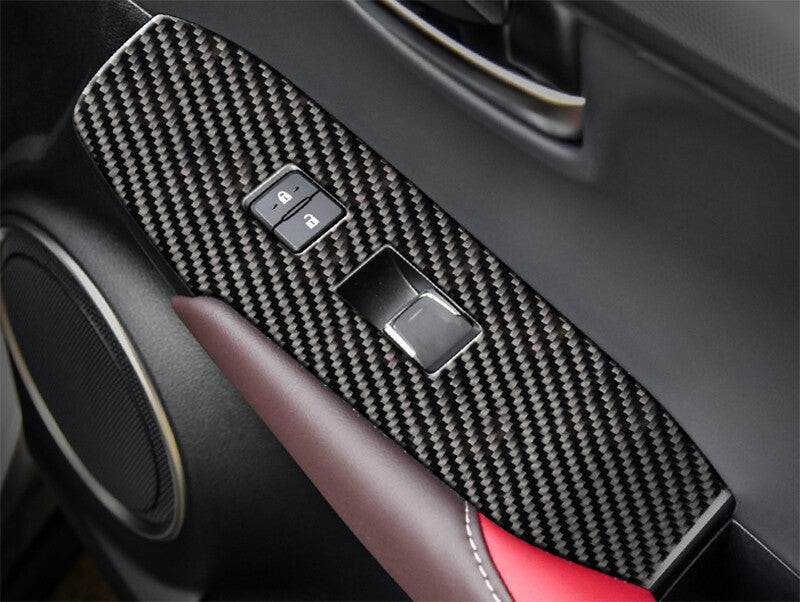 for Lexus NX200T 300H 2015-2021 Carbon Style Window Lift Panel Switch Cover Trim