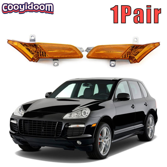 1 Pair Front Side Marker Turn Signal Light Amber for Porsche for Cayenne 08-10
