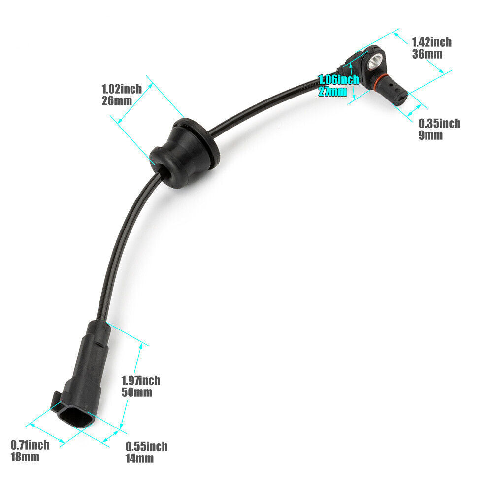 1x 23348259 Rear ABS Wheel Speed Sensor Left or Right for GMC Terrain 2010-2017