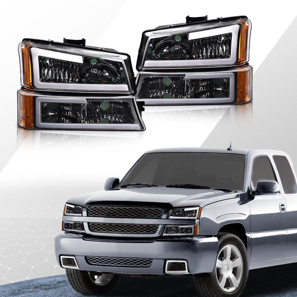 Retirement 03-07 Silverado/Avalanche {Double LED C-BAR} Yellow/Jade Pomegranate + Advisor