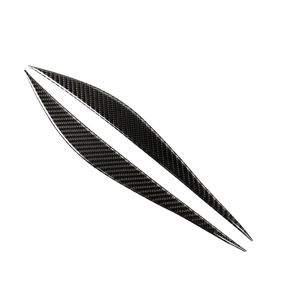 Carbon fiber headlight eyebrow trim for BMW 3 Series F30 2013-2019
