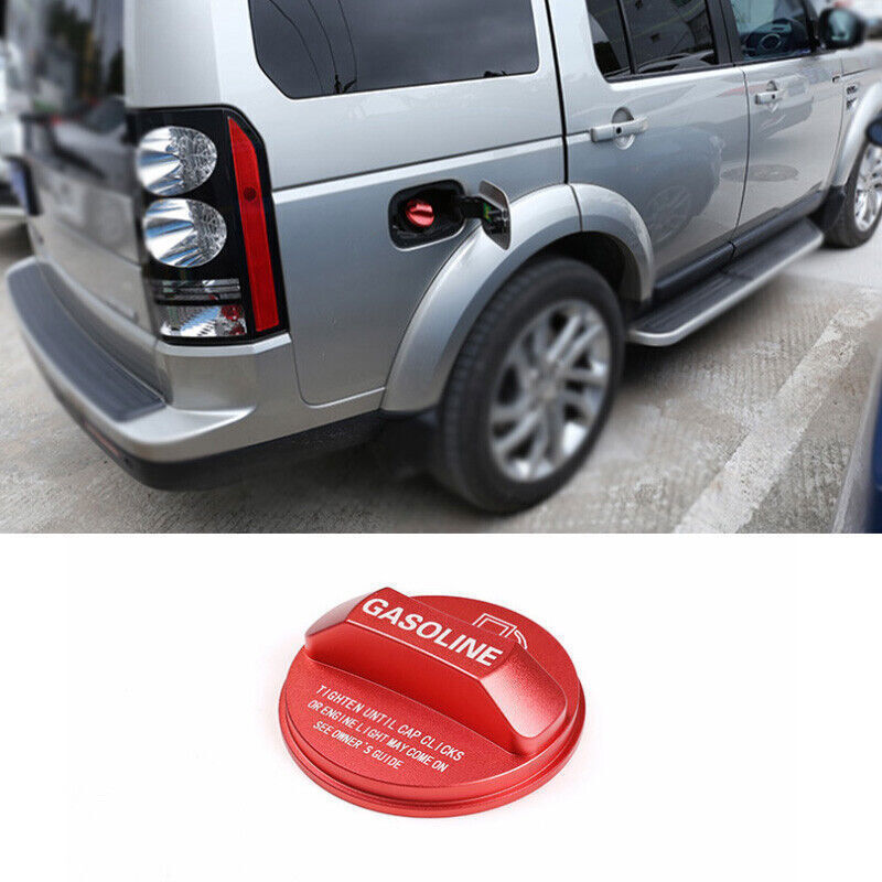 1P for Land Rover Discovery 5 17-25 Red Aluminum Outside Fuel Oil Tank Cap Trim