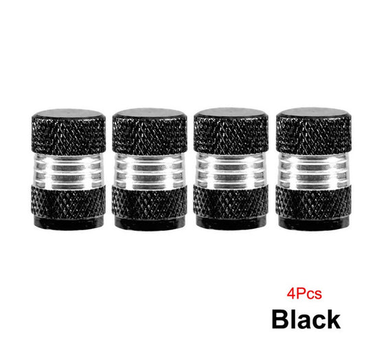 4-piece car tire valve cover rod air dust cover dustproof blue bomb for Volvo