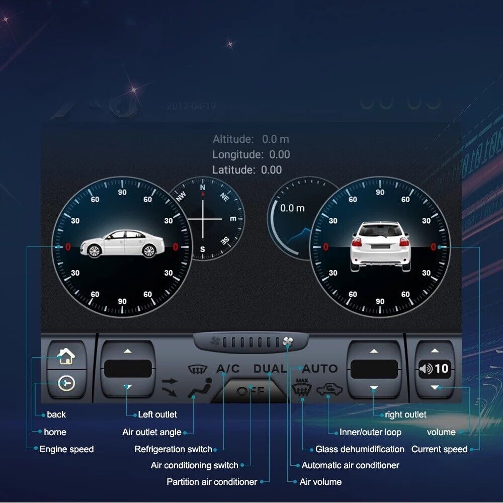 12.1 Touchscreen radio Android GPS Navigation carpaly for Toyota for Camry 12~16