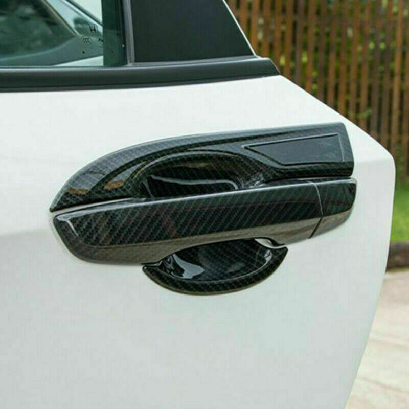 for Honda CR-V CRV 2017-2022 Carbon Fiber Look Door Handle Bowl Cover Trim 12Pcs