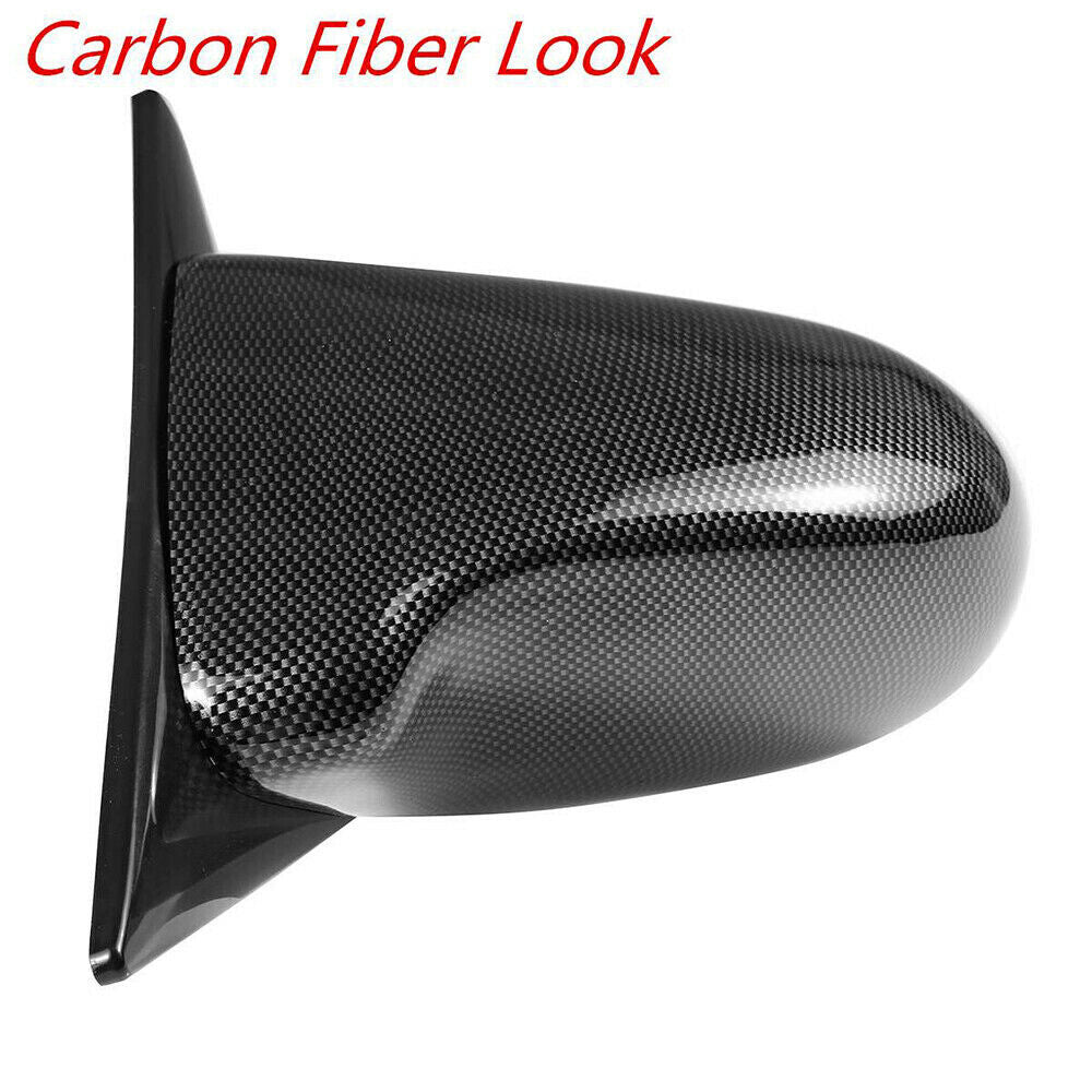 2x Carbon Side Rear View Rearview Mirror for Honda for Civic Sedan 1996-2000 4 Door