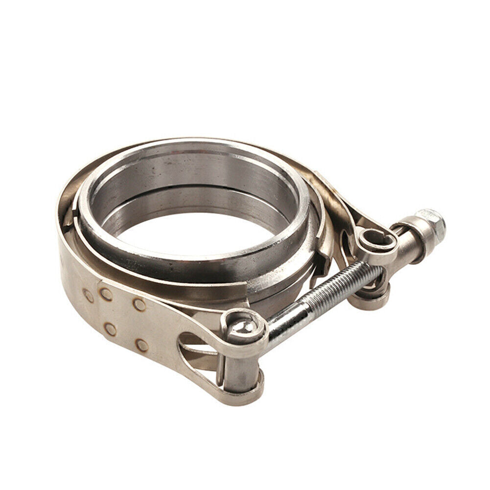3 Self Aligning Male/Female V-Band Vband Clamp Flange Kit CNC Stainless Steel