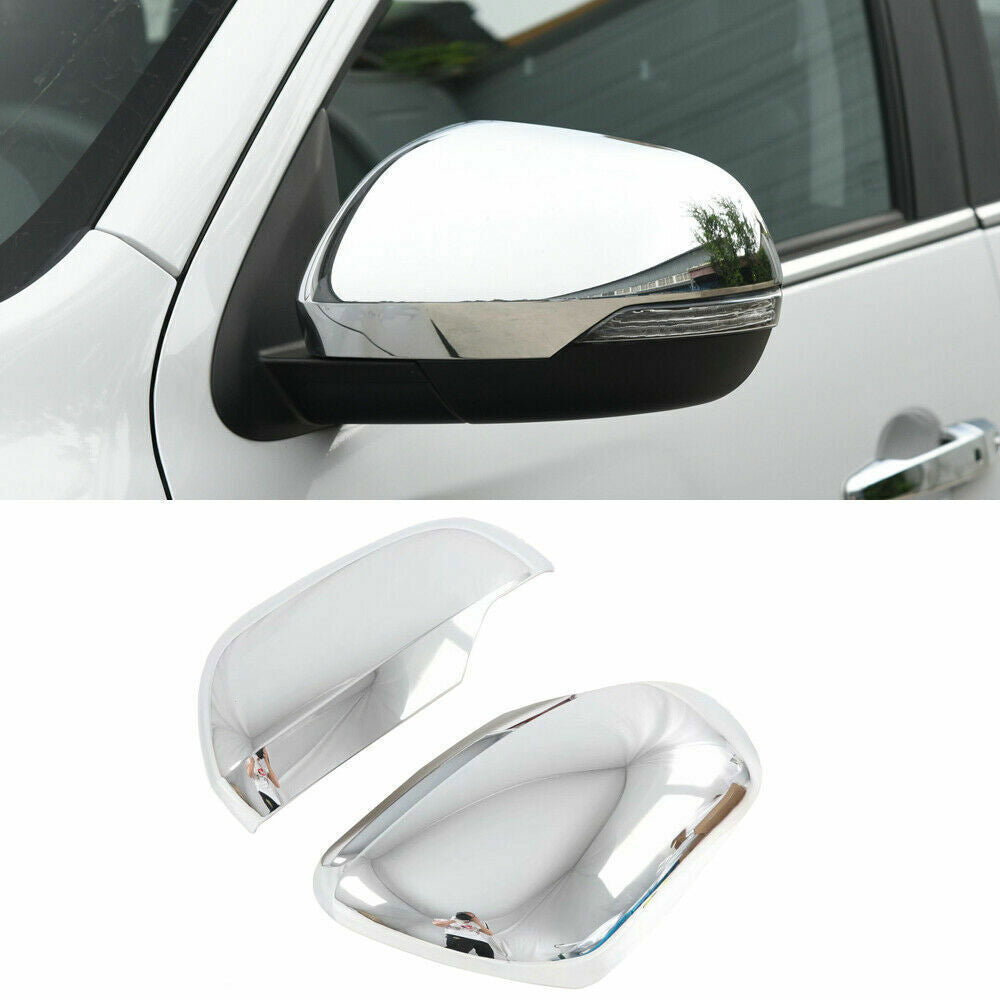Side Door Mirror Chrome Cover Trim for Mitsubishi Montero/Pajero Sport 2016-2021