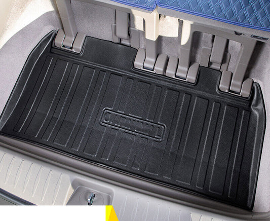for Kia Carnival 2022-2023 Black Rear Cargo Liner Trunk Floor Mat Waterproof Pad