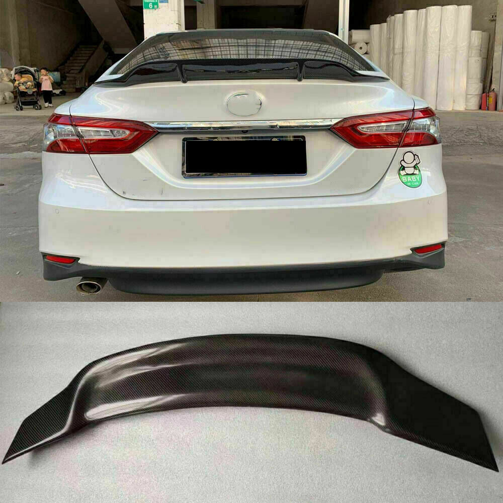 Carbon Fiber For 2018-2022 for Toyota for Camry R Style Rear Spoiler Tail Trunk Lip Wing