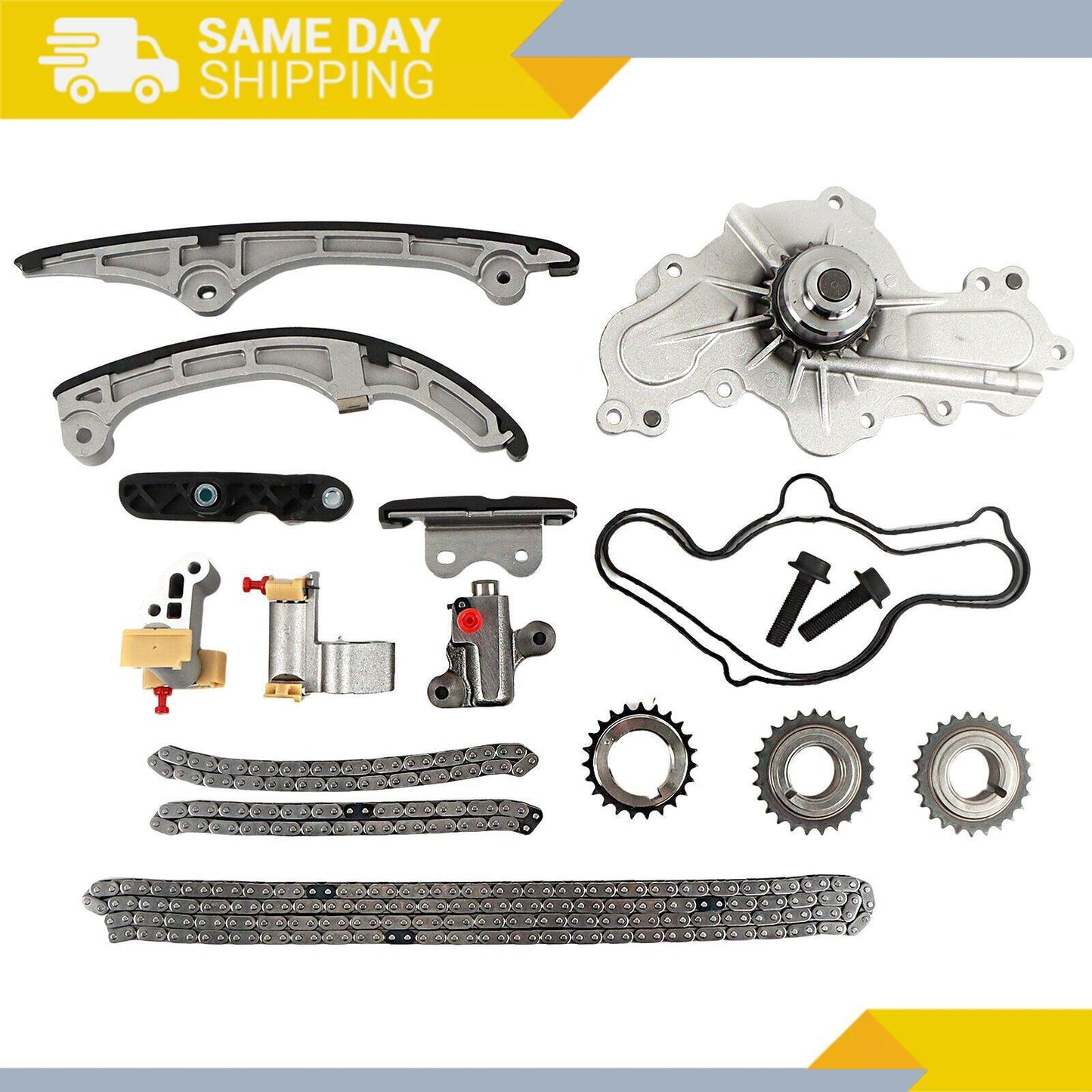 Timing Chain Kit Water Pump for Ford Edge Flex Fusion Taurus for Lincoln MKT 3.5L
