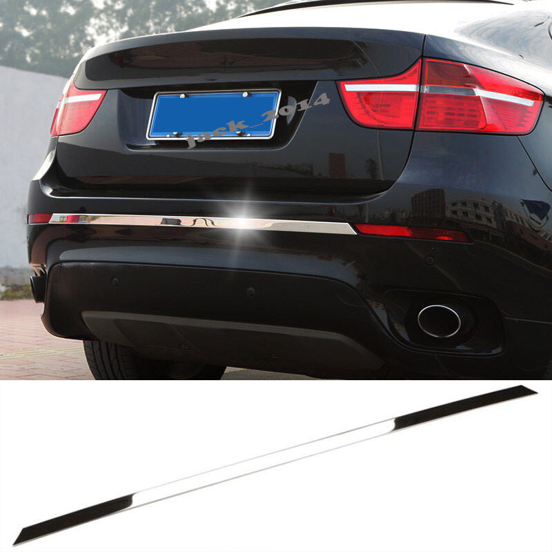 for BMW X6 E71 2009-2014 stainless Car Rear Bumper Strip Protector Cover Trim