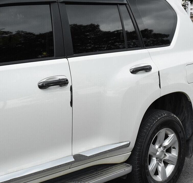 for Lexus GX460 2010-2022 Carbon Fiber Side Door Handle Cover Trim W/ for Smart Hole