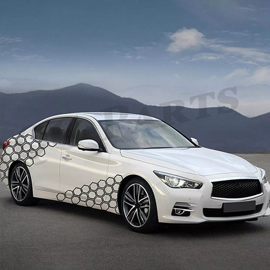 Waterproof car vinyl graphic honeycomb sticker decorative decal side sticker
