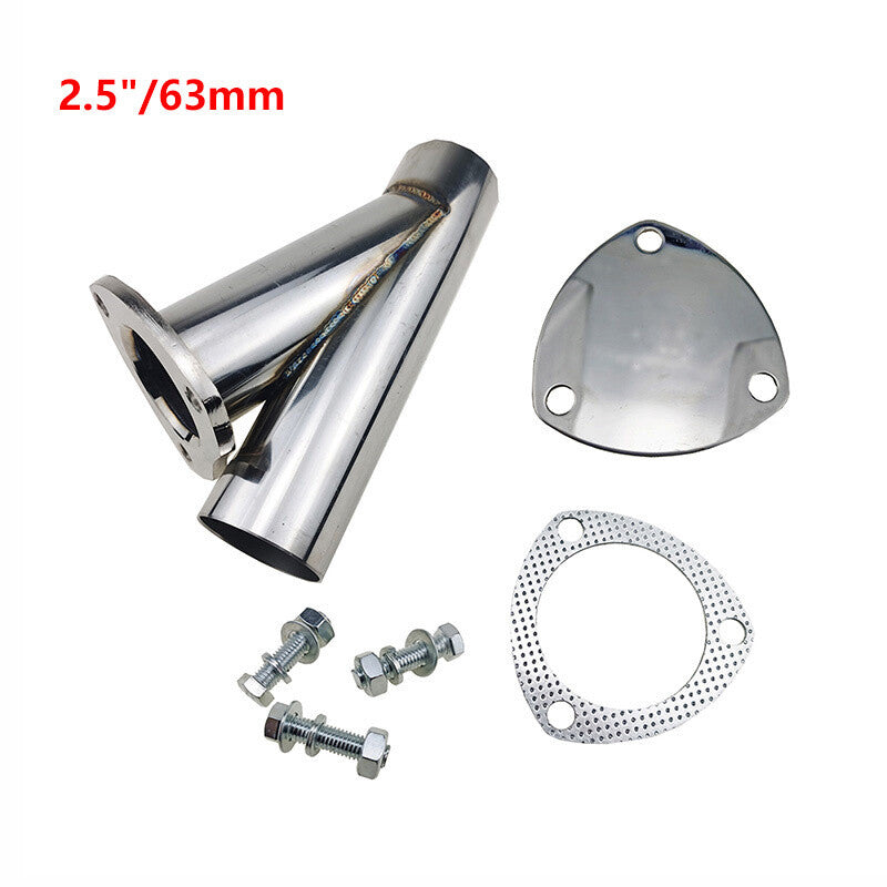 2.5 2.5inch Stainless Steel Exhaust Y Pipe with Seal Gasket Downpipe