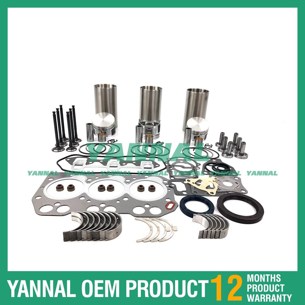 Overhaul and rebuild kit with gaskets for bearings suitable for Yanmar 3TNA68